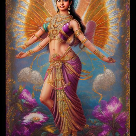 Openjourney Prompt Indian Godess Like Fairy Full Body Prompthero