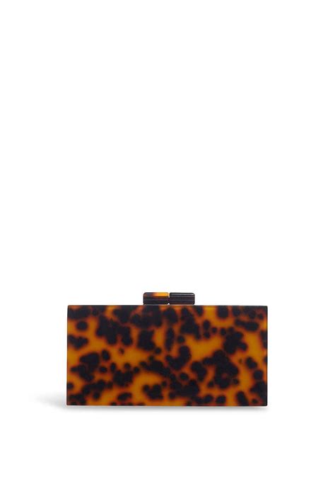 Tortoise Resin Box Clutch By Sondra Roberts For 24 Rent The Runway