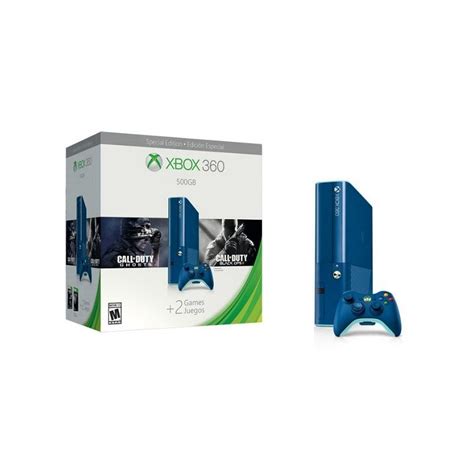 Console Xbox 360 Super Slim 500gb Azul Com 2jogos Super Games