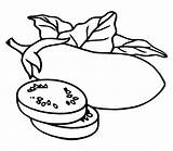 Eggplant Coloring Pages sketch template