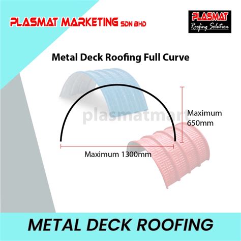 Metal Deck With Full Curve Awning Roofing Sheet Selangor Malaysia