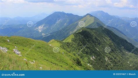 Kobariski Stol And Muzec Mountains Slovenia Stock Image Image Of