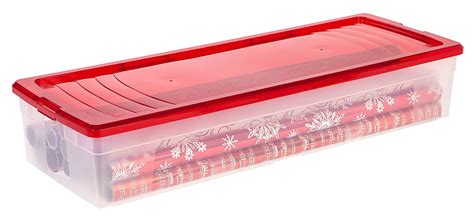 Check spelling or type a new query. Plastic Wrapping Paper Storage Box in Gift Wrap Organizers