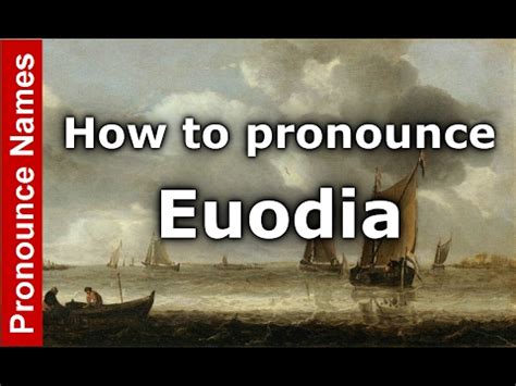 Video and audio examples of english pronunciation of the word heart (with phonetic transcription). How to Pronounce Euodia - PronounceNames.com - YouTube