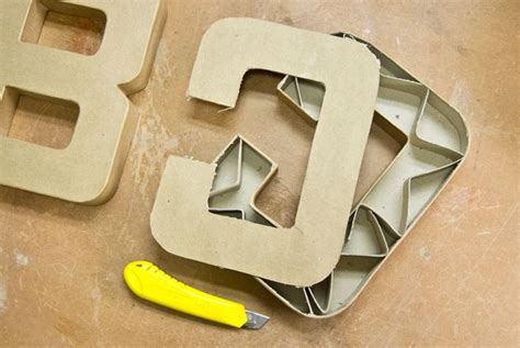 Preformed Cardboard Letters Shapecrete
