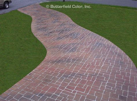 Stenciled Concrete Butterfield Color