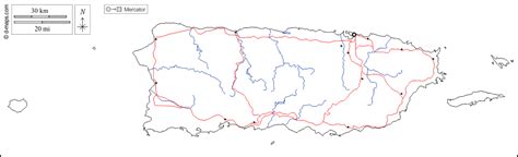 Puerto Rico Mapa Gratuito Mapa Mudo Gratuito Mapa En Blanco Gratuito