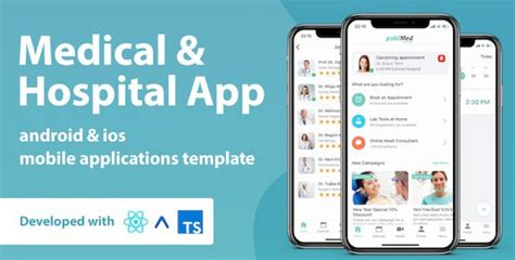 Medical And Hospital Mobile App Template With React Native Nulled