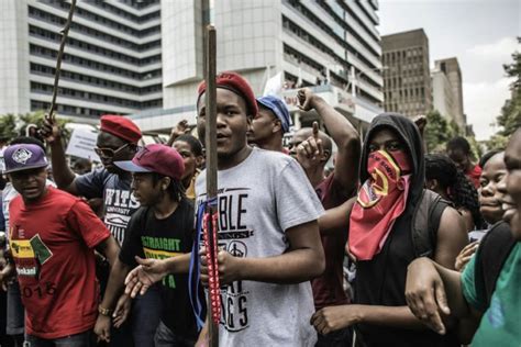 South Africa Student Protests Target Ruling Anc Headquarters