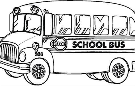 Bus Free Coloring Book Pages School Bus Coloring Page Free