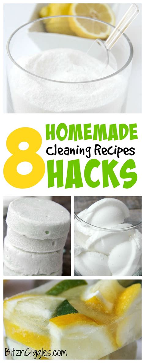 8 Homemade Hacks Cleaning Recipes