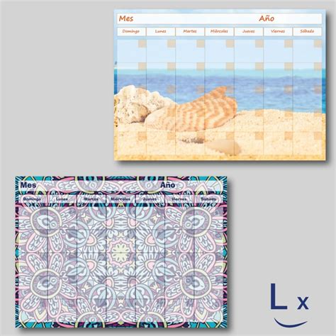 10 Calendarios Mensual Imantado Personalizado 28cm X 20cm Lixiland