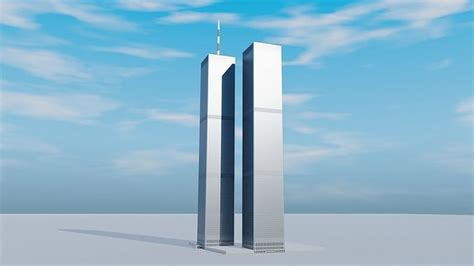 World Trade Center Twin Towers New York 3d Model Cgtrader