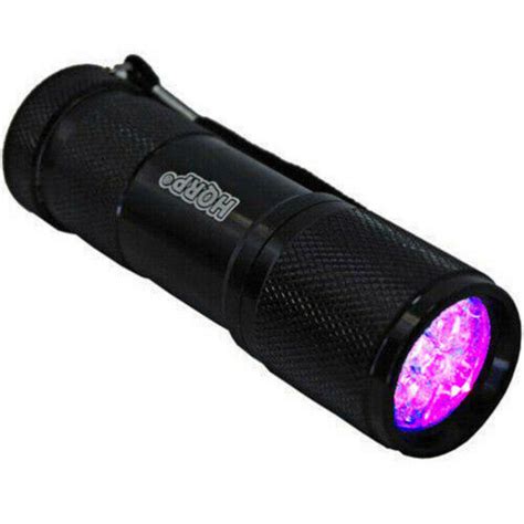 Hqrp 9 Led Uv 365 Nm Ultra Violet Blacklight Flashlight Torch Light 887774067794 Ebay