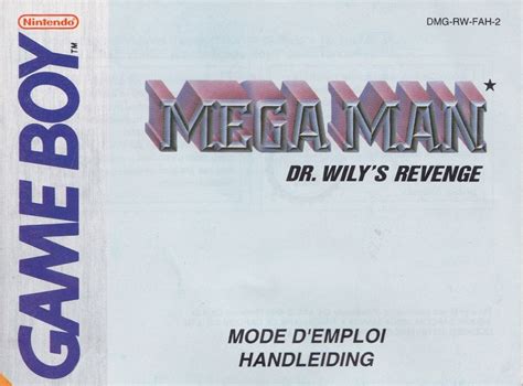Mega Man Dr Wilys Revenge Cover Or Packaging Material Mobygames