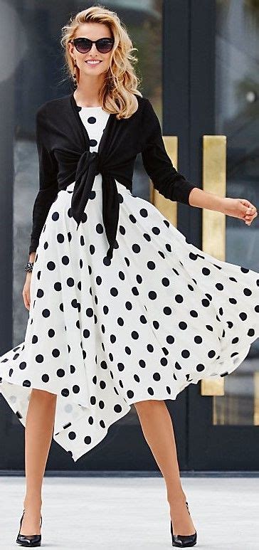 Fantastic 50 Black And White Polka Dot Dresses Ideas Polka Dot Dress