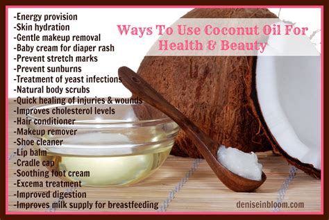 I use coconut oil for hair and on my skin for deep conditioning, says tasneem bhatia, m.d., an integrative medicine physician and owner of centrespringmd in atlanta, ga. » 53 Uses for Coconut Oil Beauty Blog | Makeup | Esthetics ...