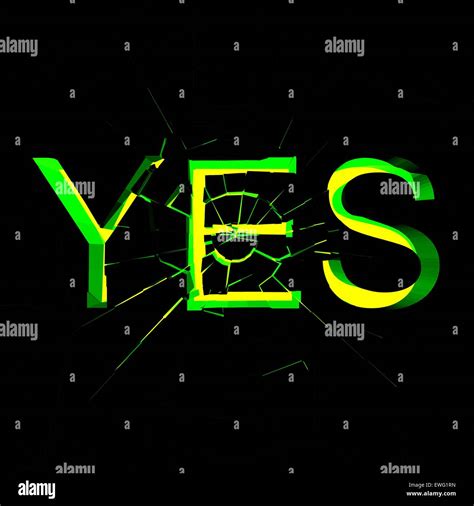 Yes Vector Illustration Stock Vector Image And Art Alamy