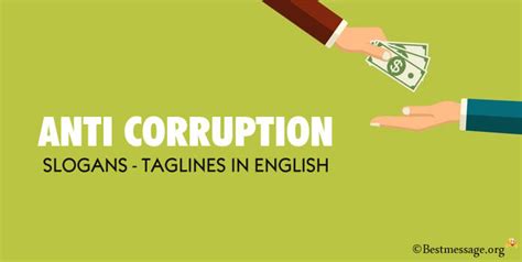 50 Catchy Anti Corruption Slogans Taglines In English