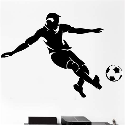 Football Player Sticker Sports Soccer Decal Name Posters Vinyl Wall