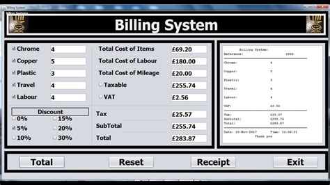 How To Create An Object Oriented Advanced Billing System Project In