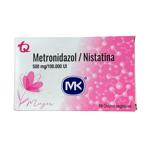 Metronidazolnistatina Ovulos Vaginales Caja X 10 Und Tecnoquimicas