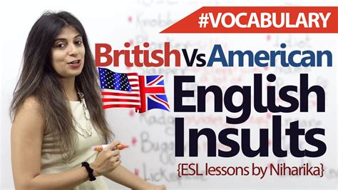 British And American English Slang Insults English Conversation Lesson Youtube