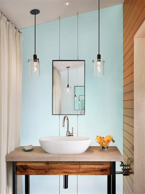 Powder Room Pendant Light Home Design Ideas Pictures Remodel And Decor