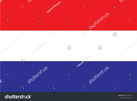 Vector Netherlands Flag Stock Vector Royalty Free 188762234