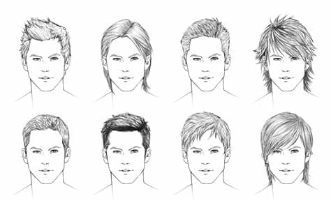 There has recently been a tremendous rush in anime hairstyles for boys & men. How to draw hair: male | ShareNoesis