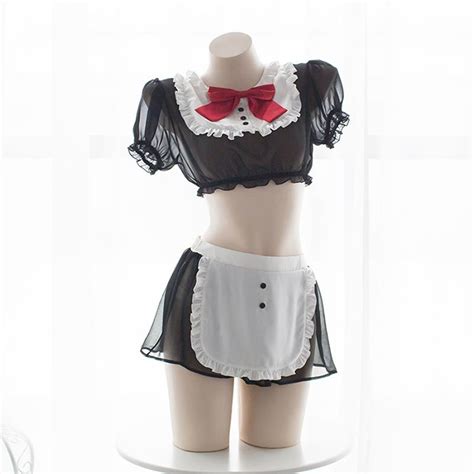 Cute Anime Maid Costume Lingerie Lolita Japanese Schoolgirl Uniform