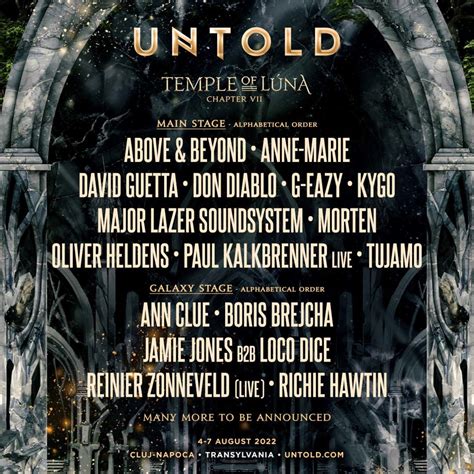 Untold Festival Reveals Massive Phase 1 Lineup With Kygo David Guetta