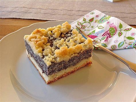 Leckerer Mohnkuchen Mit Grieß Von Estefania1 Chefkoch Rezept Kuchen Und Torten Rezepte