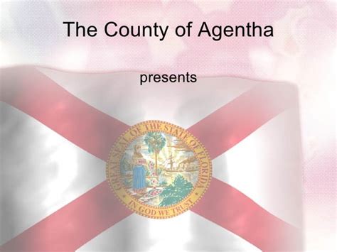 Florida Flag Ppt Template For Powerpoint Presentation