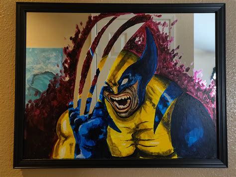 Wolverine Painting I Did On A Mirror What Do You Guys Think If You