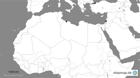 Stepmap Orient Stumm Landkarte Für Afrika