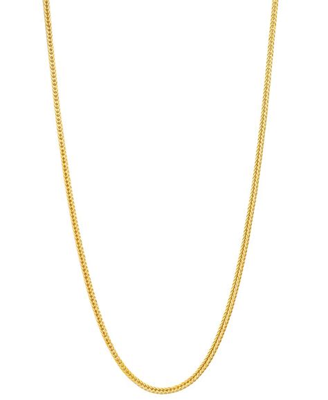 Italian Gold 18 Foxtail Chain Necklace 1 13mm In 14k Gold Macys