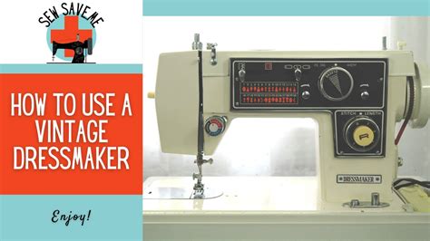 How To Use A Vintage Dressmaker Sewing Machine Youtube