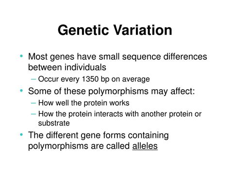 PPT - Genetic Variation PowerPoint Presentation, free download - ID:826198