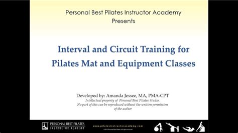 Free Preview Interval And Circuit Training For Pilates Mat