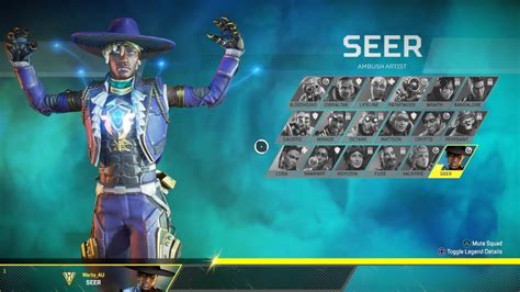 New Seer Character Select Intro Animation Apex Legends Youtube