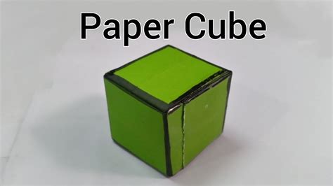 How To Make Paper Cube Diy Origami Cube Box Making Tutorial Easy