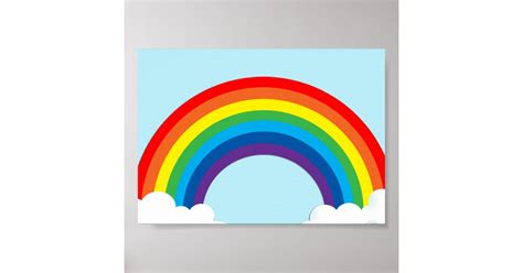 Simple Rainbow Poster Zazzle