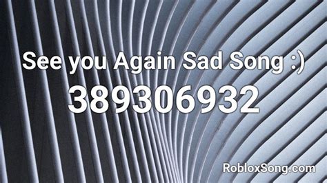Roblox Sad Music Codes