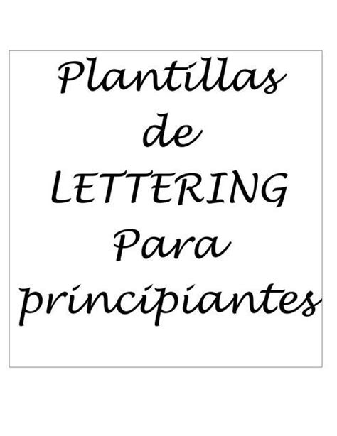 Plantilla Lettering De Mayra Notes Caligrafía Plantillas Letterin