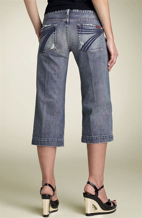 7 For All Mankind Crop Dojo Stretch Jeans Los Angeles