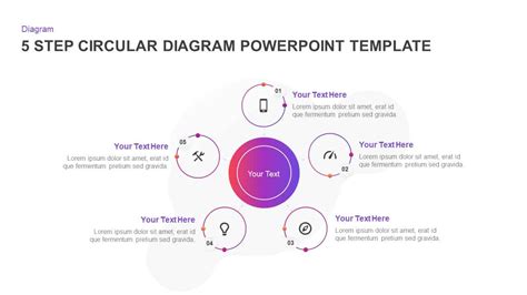 Step Creative Circular Diagram Design For Powerpoint Keynote