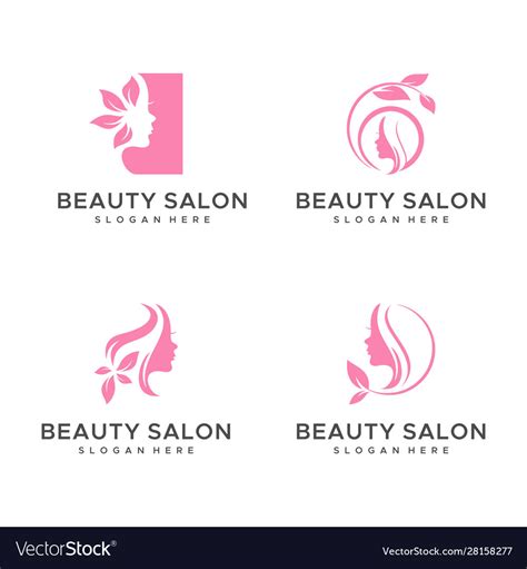 Cosmetic Beauty Logo Design Royalty Free Vector Image