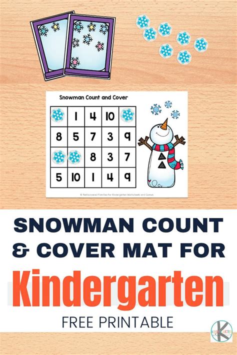 Printable Math Game Free Snowman Count And Cover Mats