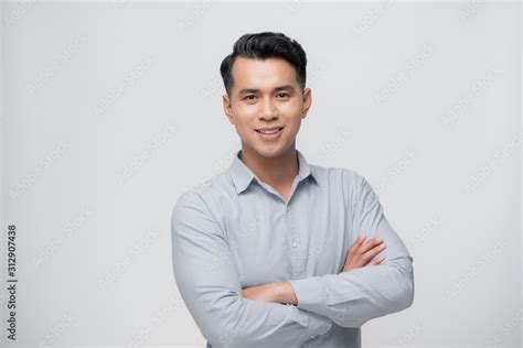 Smart Asian Business Man On White Stock Photo Adobe Stock